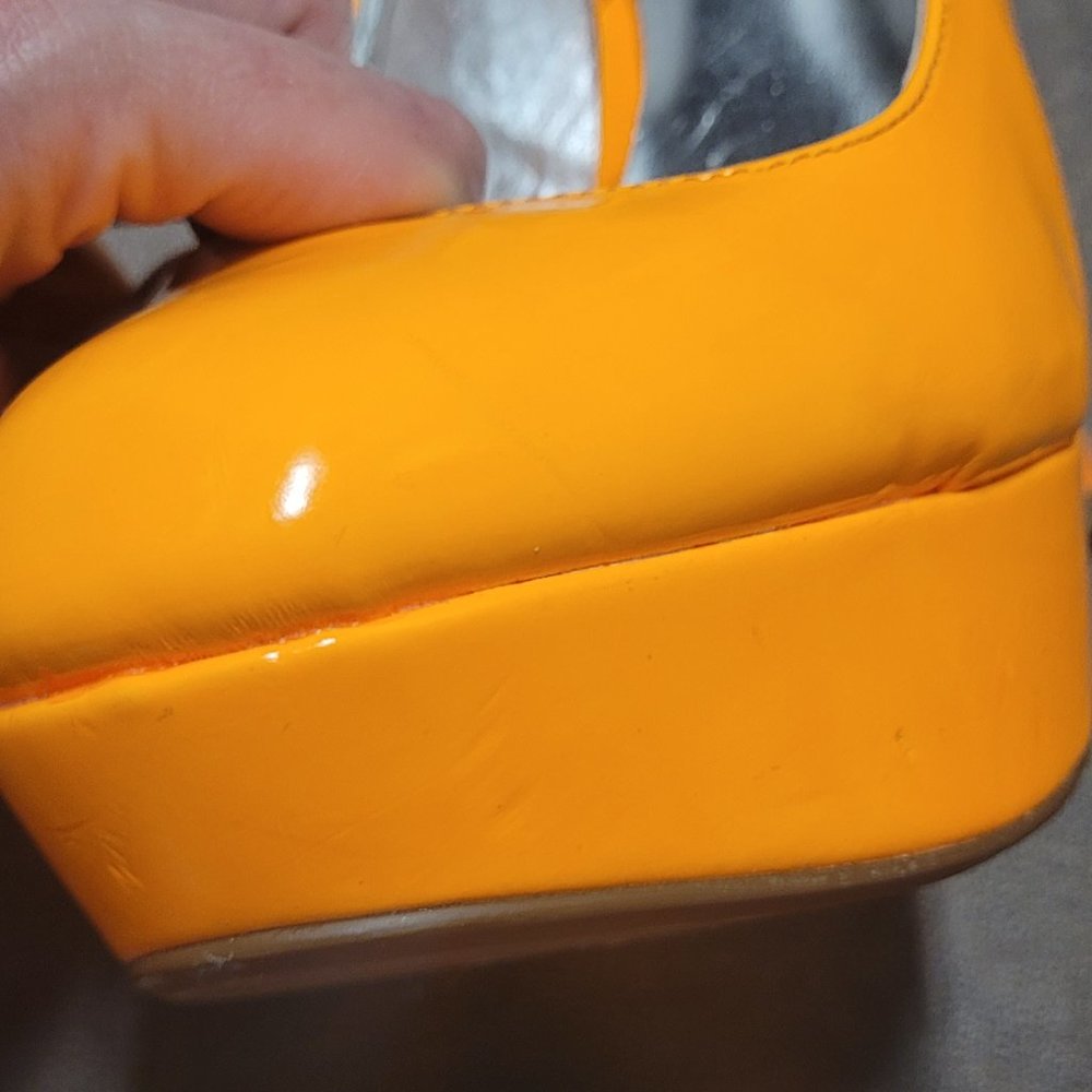 Charlotte Russe orange platform heels - Picture 2 of 7